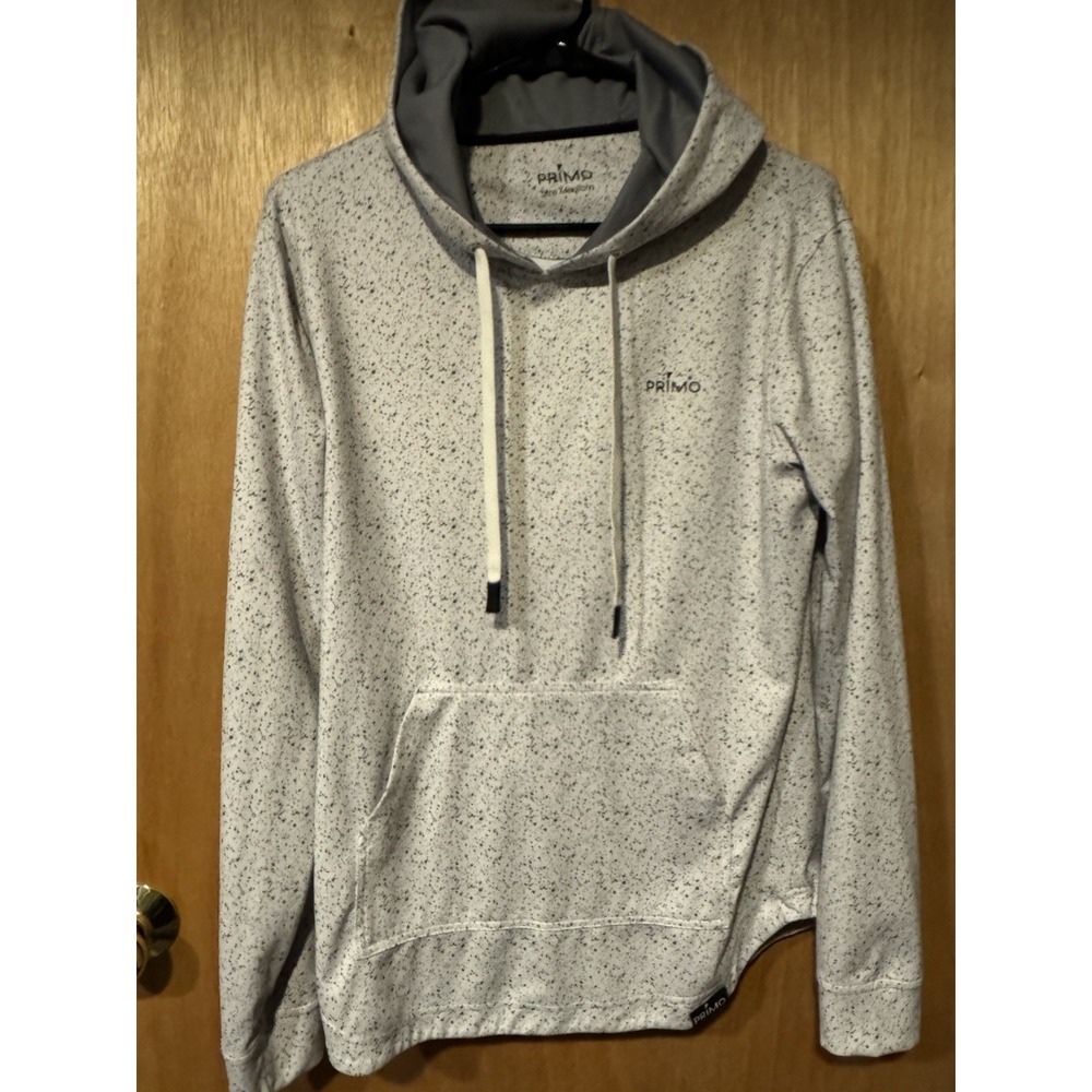 Primo Golf Performance Hoodie Size M Epoxy White Athletic Stretch Pullover (J)